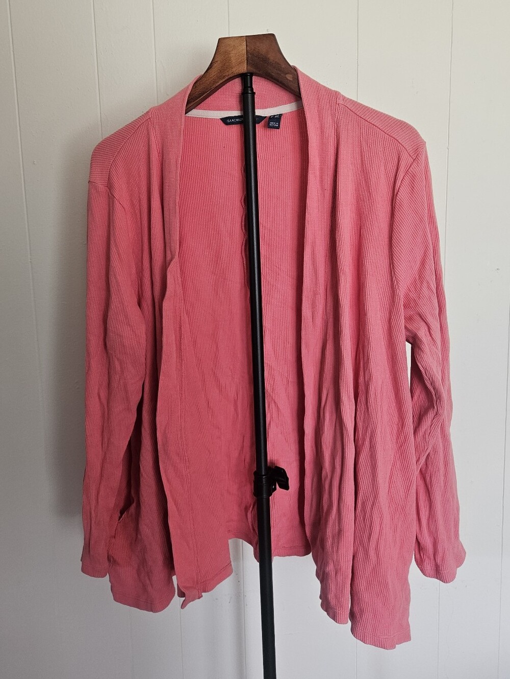 Isaac Mizrahi Pink Open-Front Women’s Cardigan Jacket Size 1X